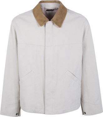 Tom Ford Cotton Canvas Workwear Jacket - Heren - Zomerjassen - Wit - M - Katoen - Jassen