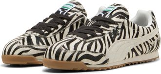 Puma Sneaker PUMA ARIZONA ZEBRA WNS, Damen, Gr. 40,5, weiss (puma schwarz, warm wei&szlig;), Leder, Schuhe Sneaker