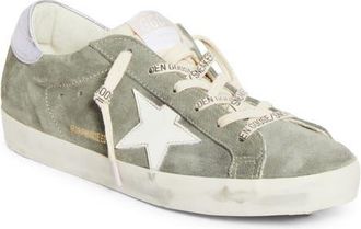 Golden Goose Super-Star Low Top Sneaker in Green/Lilla/White at Nordstrom, Size 11Us