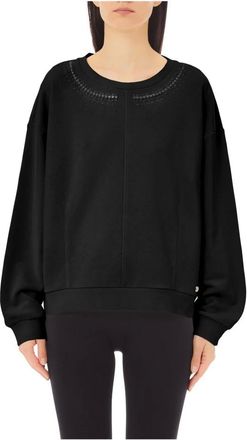 Liu Jo Hoodies & sweatvesten, Dames, Zwart, 2Xs, Closed Fleece Jacket