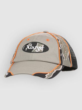 XLARGE Red Head Hybrid 6Panel Cap grau