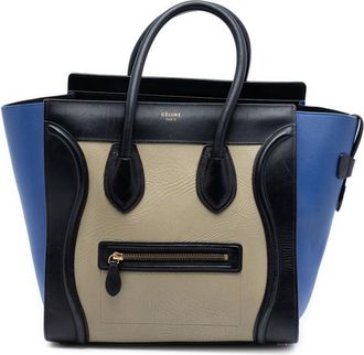 Celine Pre-owned Celine Mini Tricolor Leather Luggage Tote Ladies G1VCL7L5QCFCRR3T