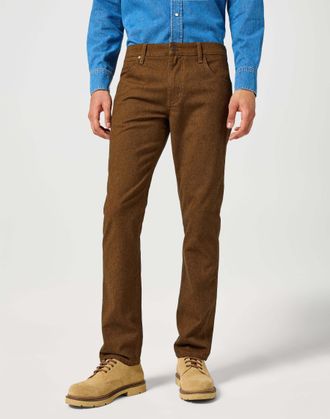 Wrangler Stoffhose WRANGLER WRANGLER Stoffhose Greensboro, Herren, Gr. 32, L&auml;nge 30, braun, Obermaterial: 59% Baumwolle CO. 26% Polyester PES. 14% Viskose CV. 