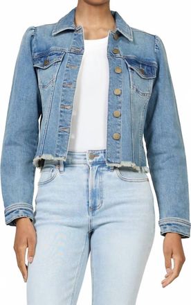 Dear John Denim Roselyn Fitted Denim Jacket In Vintage Flow