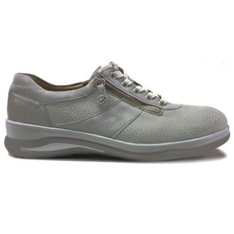 Fidelio Haley Leather Womens Lace Up Shoes - Pearl - Size:UK 5.5