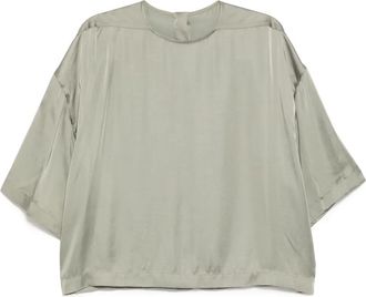 Rick Owens Tommy top - women - Viscose/Acetate - 38 - Green