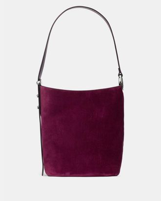 Kate Spade New York Womens Halo Suede Bucket Bag - Purple - One Size