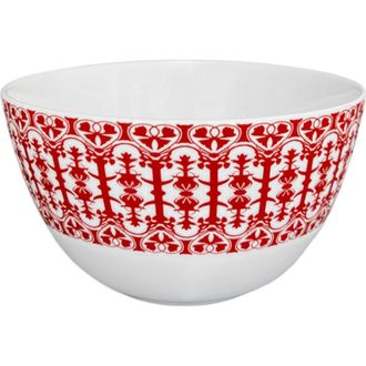 Caskata Casablanca Crimson Cereal Bowl - Porcelain - Set 4 in Red at Nordstrom