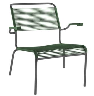 Schubiger M&ouml;bel Spaghetti-Lounger S&auml;ntis mit Armlehnen