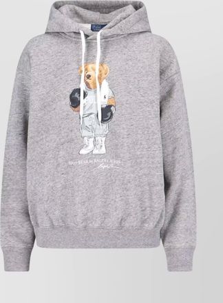 Polo Ralph Lauren graphic print hooded knitwear drawstring