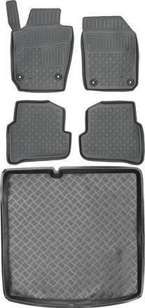 OEM Skoda Fabia Iii Kombi A Partir De 2014 Set - Alfombrillas Para Coche + Alfombrilla Para Maletero