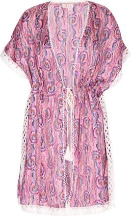 Izia Kimono Dames Roze Veelkleurig