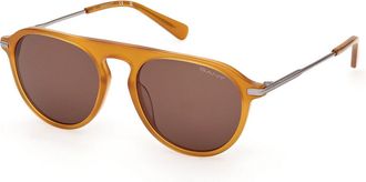 GANT GA00039 39E Mens Sunglasses Yellow Size 52