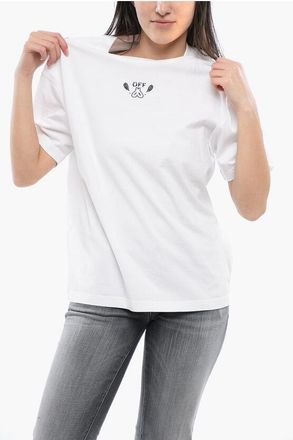 Off-white Crewneck T-Shirt BANDANA ARROW Embroidered size Xs