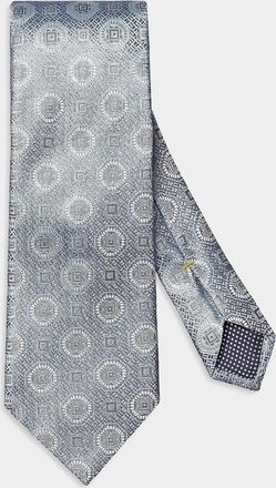 Eton Men & apos;s Floral Medallion Silk Tie