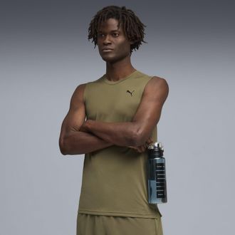 Puma Canotta da training PWRTRAIN da uomo, Abbigliamento, Verde, 3XL