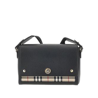 Burberry Note leather shoulder bag Woman One Size
