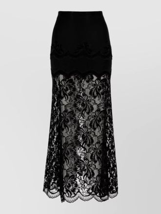 Paco Rabanne high waist skirt lace detailing
