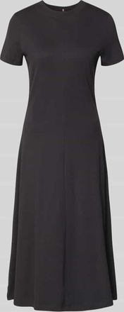 Tommy Hilfiger Midikleid aus reiner Baumwolle in BLACK, Gr&ouml;&szlig;e XL