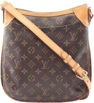Louis Vuitton Pre-owned Odeon PM Schoudertas - Dames - Vintage Schoudertas - Bruin - ONE Size - Leer - Vintage