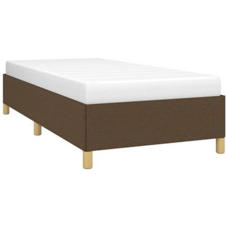 vidaXL Estructura de cama sin colchón tela marrón oscuro 80x200 cm vidaXL
