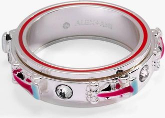 Alex and Ani Hot Wheels Racecar Fidget Ring In Silver