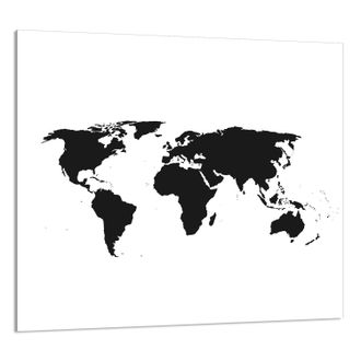 OEM Pannello In Vetro Per Cucina 65x60 Map