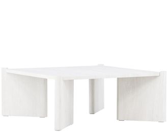 VE DESIGN Design Couchtisch Rogaland Whitewash, 100 x 100 cm