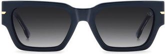 Victoria Beckham 53mm Square Sunglasses in Blue/Dark Blue at Nordstrom