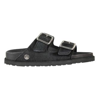 Birkenstock Sliders, female, Black, 4 UK, Arizona Fur