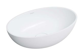 Omnires Omnires Shell M+ - Lavabo Sobre Encimera 50x32 Cm, Sin Rebosadero, Sin Orificio Para Grifer&iacute;a, Blanco Mate Shell500unbm