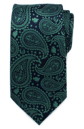 Cufflinks Inc. Yoda Paisley Silk Tie in Green at Nordstrom, Size Regular