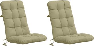 vidaXL Cojines Para Sillas De Respaldo Alto En 2 Piezas Vianen 2 Pcs Vidaxl