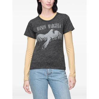 Maison Margiela Bird Motif Logo T-Shirt - Gray