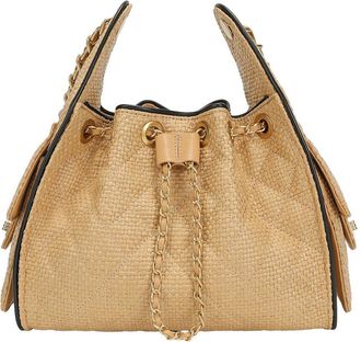 Tiffany & Fred Woven Canvas Shoulder Bag