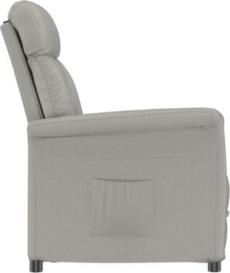 vidaXL Vidaxl - Sillón Recliner Gris Claro Gris claro 70.5 x 96.5 x 95 cm tela