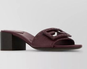 Fendi leather mules