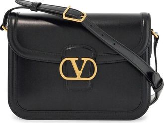 Valentino Garavani VLogo 9T05 Schoudertas - Dames - Schoudertassen - Zwart - ONE Size - Leer - Tassen