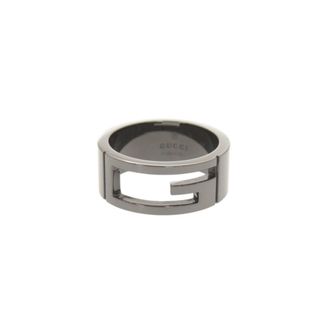 Gucci Gunmetal Silver 925 Band Ring (Pre-Owned)