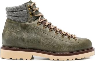 Brunello Cucinelli Lace-up Panelled Boots