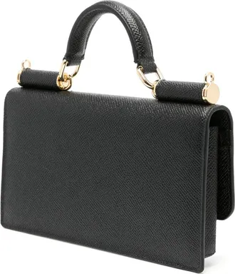 Dolce & Gabbana Iguana-Embossed Calf Leather Clutch - Black