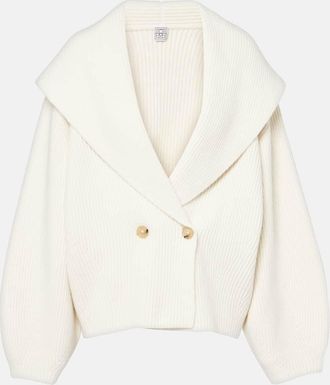 Toteme Ribbed-knit wool-blend cardigan