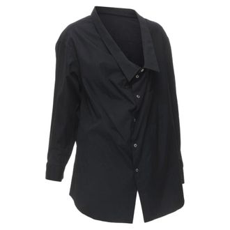 Comme Des Gar&ccedil;ons Comme des Garcons asymmetric scoop collar oversized shirt