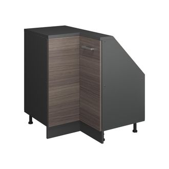 Vicco Armario Para Techo Inclinado Armario De Esquina Rion, Gris Noble/antracita, 75.6 X 81.6 Cm Con 1 Puerta, Vicco