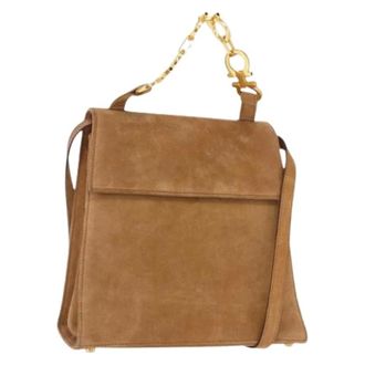 Ferragamo Pre-owned Handbags, female, Beige, Size: ONE SIZE Pre-owned Handbag