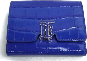 Burberry Pre-owned Wallets, female, Blue, Size: ONE SIZE Pre-owned Leather wallets