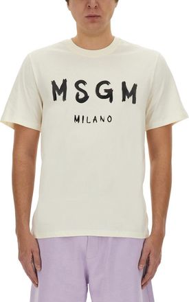 Msgm Cotton T-Shirt-Uomo