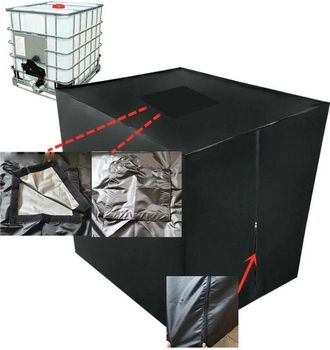 OEM Copertura Per Serbatoio Dellacqua, Br-vie 1000l Ibc Con Coperchio Rettangolare, Antipolvere, Anti-uv, Anti-pioggia (116 X 100 X 120 Cm)