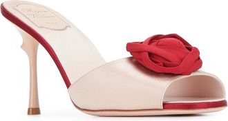 Roger Vivier Womens Epine Rose Mule 85 M014danzar602ciliegia Scarpe Con Tacco High Heel Shoes
