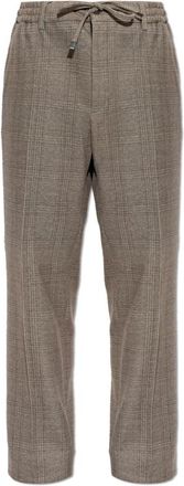 Etro Rechtebroek met persvouw - Heren - Nette broeken - Bruin - XL - Leer - Broeken